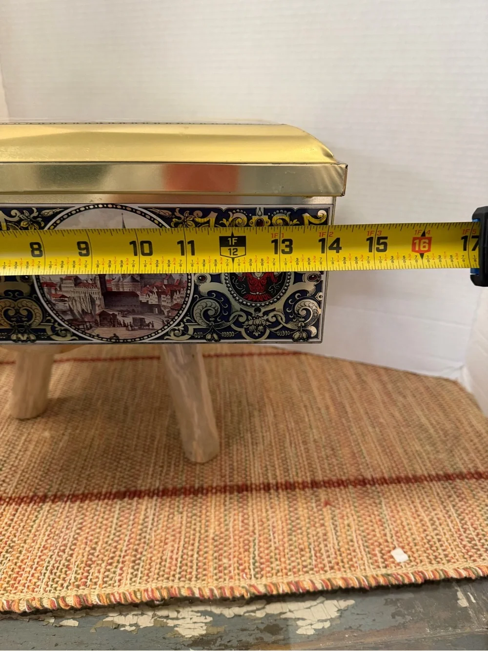 VintageTreasure Chest Large Cookie Tin made in Germany, by Henry Lambertz!